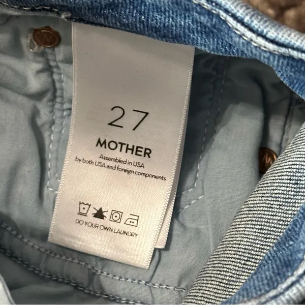 Mother Denim Women’s Size 27 Popism Blue The Looker High Rise Ankle Skinny Jeans - Image 10