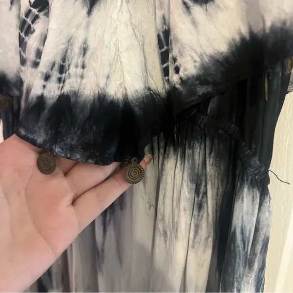 American Eagle Outfitters Monochrome Tie-Dye Maxi Dress - Image 7