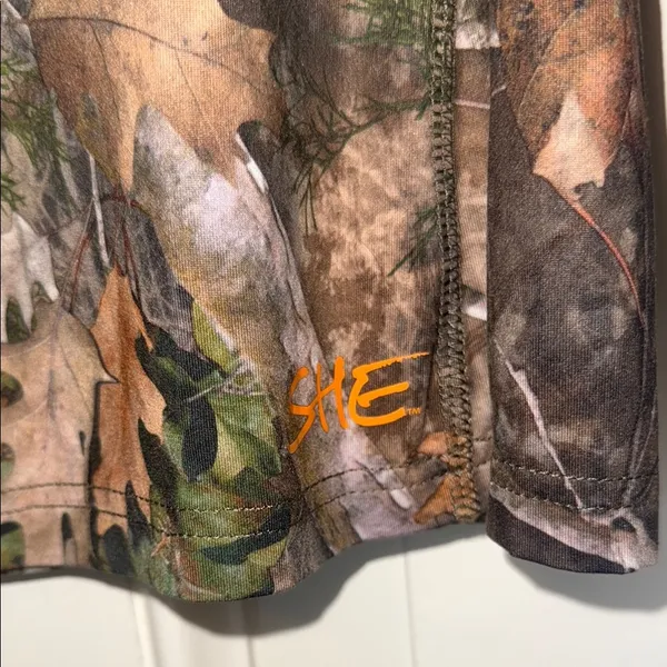 Camo Long Sleeve Tee Brown Size XS - Image 5