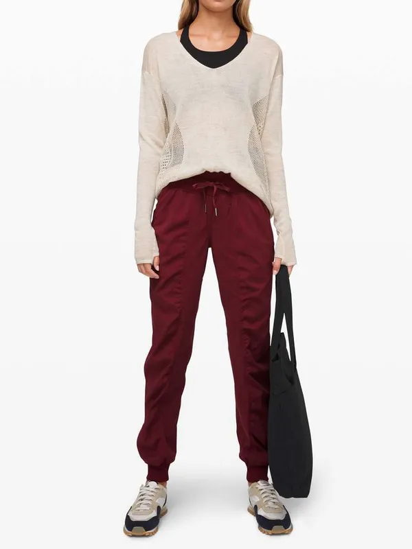 Lululemon Dance Studio Jogger Size 4 Deep Rouge Burgundy Swift Pants W5BPJS - Image 12