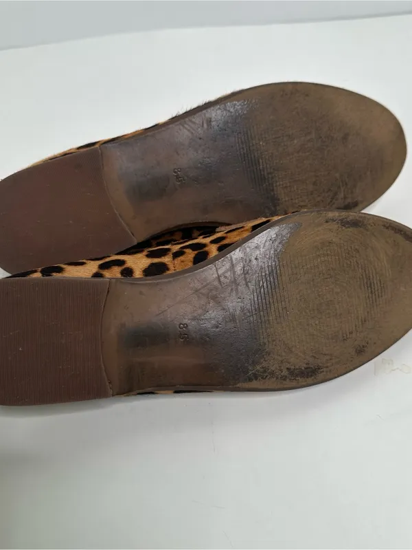Madewell Alex Loafers Leopard Print Calf Hair Flats Size 8.5 Style AA199 - Image 7