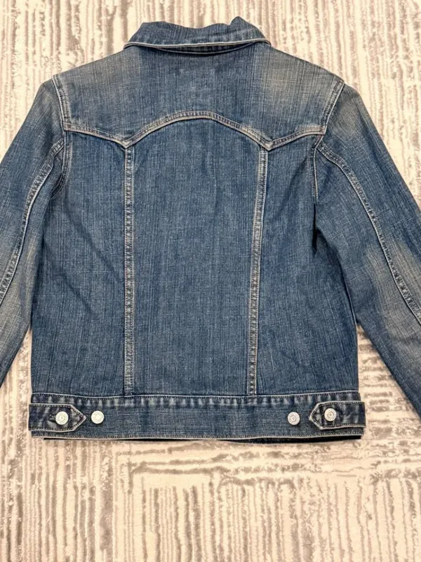 Gap Jeans women's medium blue denim stretch jacket - Image 5