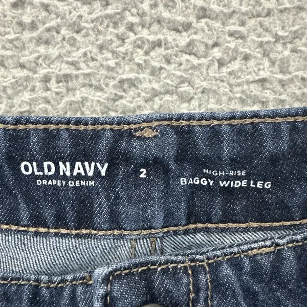 Old Navy High Rise Baggy Wide Leg Jeans Y2K Skater Retro Women's 2 x 29 - Image 4
