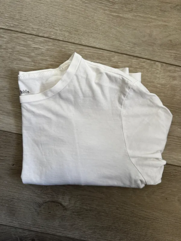 wild fable White Long-Sleeve Cropped Tee - Image 3