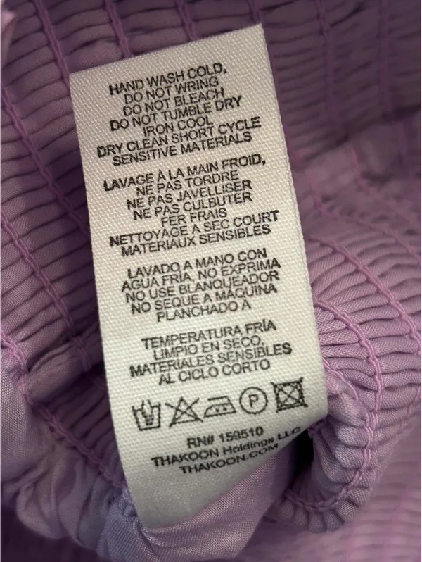 Thakoon NWT Purple Boho Smocked Eyelet Cottagecore Mini Skirt Size 2 Dollette - Image 4