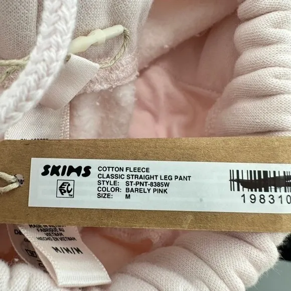 SKIMS Classic Jogger Cherry‎ Blossom Pink Lounge Pants XL Size Sweatpants NWT - Image 10