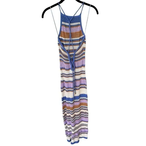 L*SPACE ALLEGRA KNIT DRESS Wildflower Crochet S - Image 6