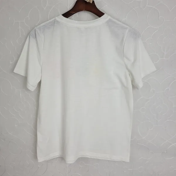 Bae Vely Womens Tops Size‎ Medium White Statement Crew Neck Short Sleeve Shirt - Image 6