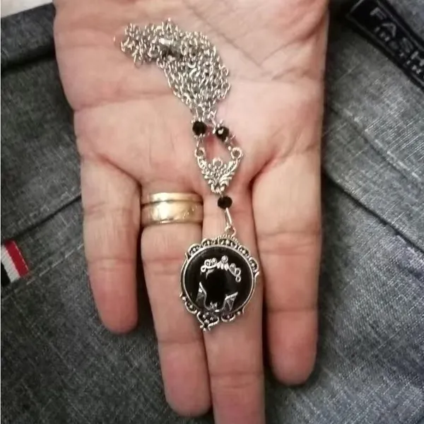 Gothic Bat Silver Plated‎ Pendant Necklace Faux Fashion Jewelry - Image 7