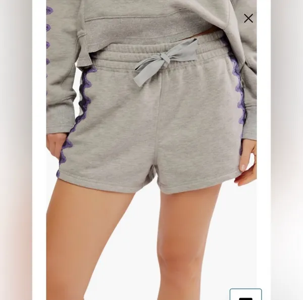 Free People✨ Feeling Wavy Cotton Blend Shorts - Image 2
