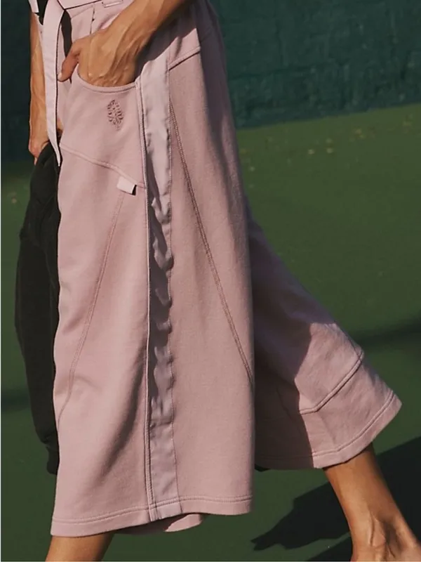 FP Movement by Free People Lilac Ollie Cropped Wide-Leg Belted Pants NWT Size XS - Image 3
