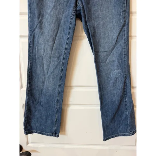 White House Black Market Blue Noir Straight Leg Ankle Jeans Size 8 - Image 3