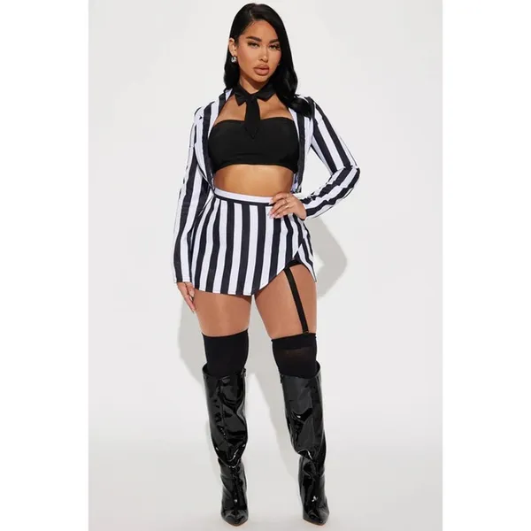 NEW Music Legs Sexy Beetlejuice Haunting Phantom Costume Size XL - Image 2
