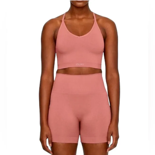 ✨Set Active x Ouai Biker Shorts High Rise Sculpt Flex Limited Edition Size M - Image 2