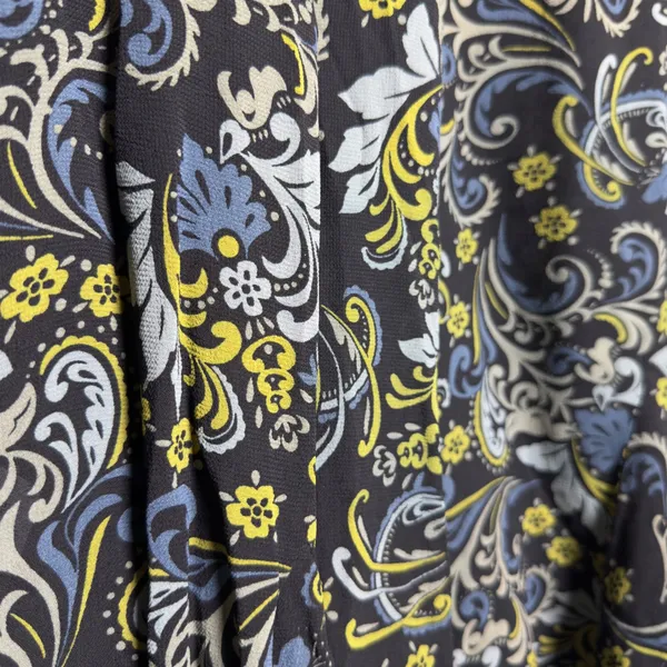VTG 90s Women Whimsigoth Reversible Skirt XL Black Green Floral Paisley Fairy - Image 5