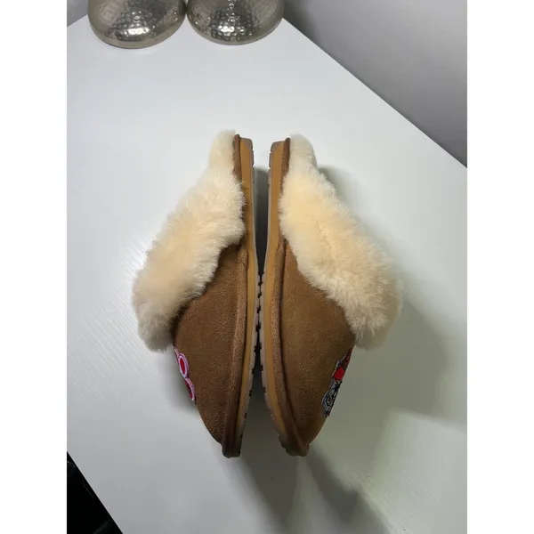 EMU Australia Jolie UGA Bulldogs Sheepskin Slippers‎ Women 10 Chestnut - Image 6