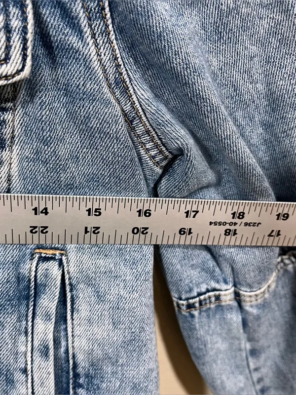 Free People x We The Free Rumors Denim Trucker Jacket SIze: Small biker Y2K EUC - Image 7