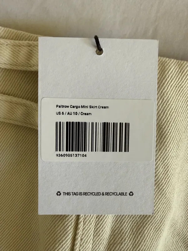 Princess Polly Paltrow Cargo Mini Skort Cream - Image 4