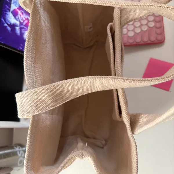 glossier utility tote bag Tan - Image 3