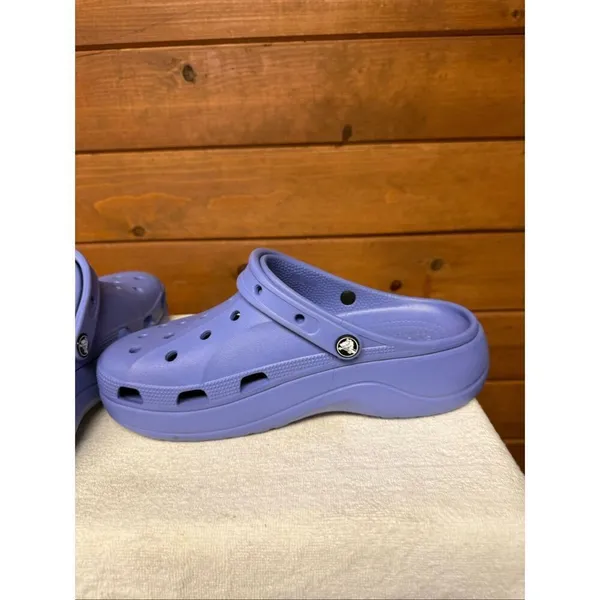 Crocs Womans Baya Platform Clogs purple Sz 11 - Image 7