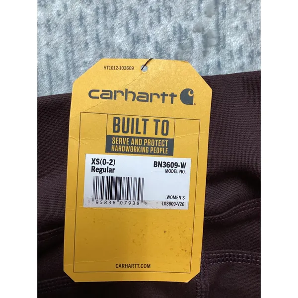 Carhartt Force Fitted Lightweight‎ Utility Legging BN3609-W Burgundy Womens XS - Image 7