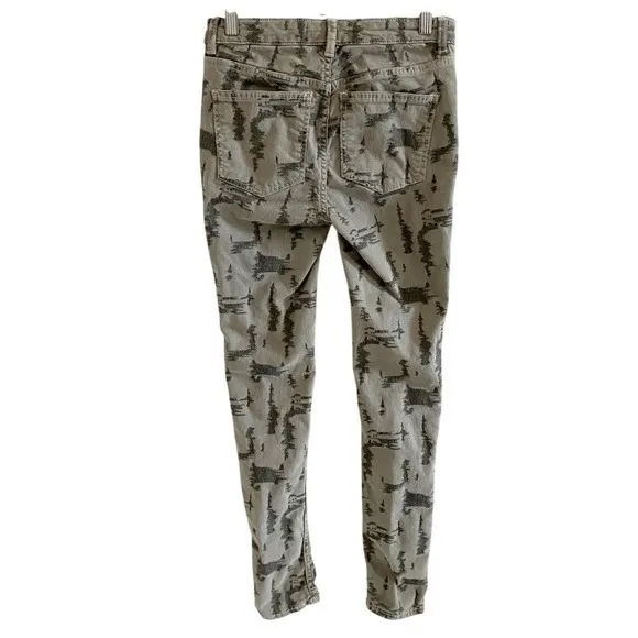 Free‎ People Women's Green Long and Lean Edgy Camo Skinny Denim Jeans - 27 - Image 10