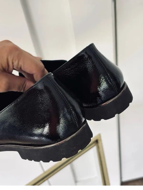 Women's Paul Green patent black leather uptown loafer UK Size 7 (US 9.5) - Image 8