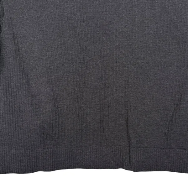 Lululemon Womens Ebb to Street Long Sleeve Shirt Ribbed Cropped Top‎ Black Sz 12 - Image 9