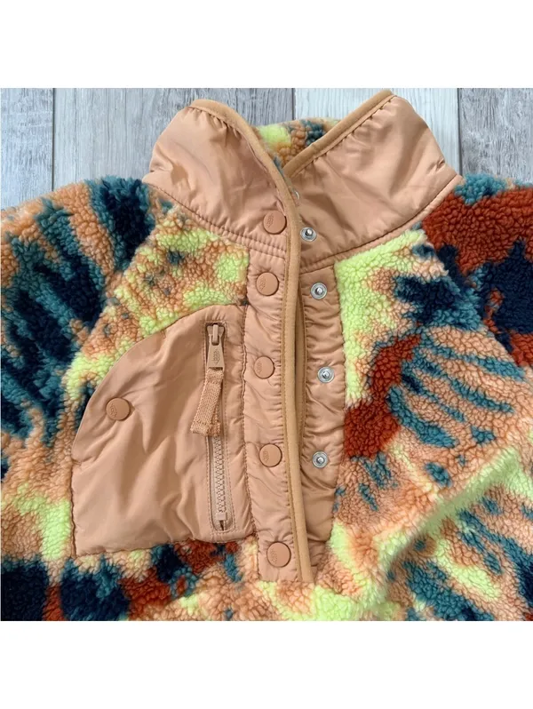 Free People FP Movement Gorpcore Hit the Slopes Printed Pullover Oasis Combo xs - Image 6