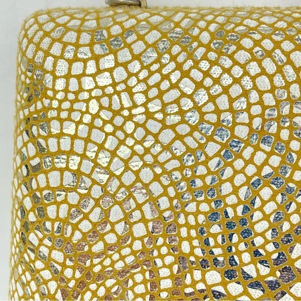 SONDRA ROBERTS Metallic Etched Box Clutch - Image 5