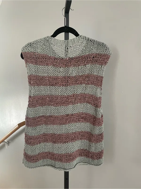 Free People Wave After Wave Sweater Tank Size Medium - Image 3