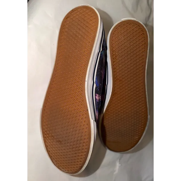 Vans Galaxy Sneakers‎ Women 8.5 Purple Blue Space Print Ortholite Casual Shoes - Image 5