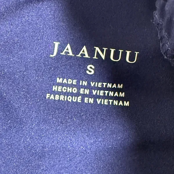 Jaanuu Blue Straight Leg Scrub Pants Small Elastic Waist Performance Stretch - Image 8