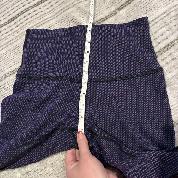 Lululemon Wunder Under High Rise Legging Purple Black Small Check Size 6 EUC - Image 2