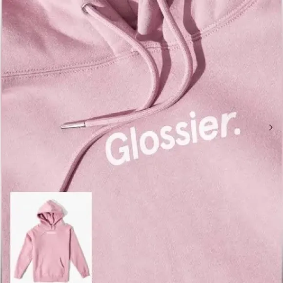 Glossier Blush Pink Hoodie - Image 4