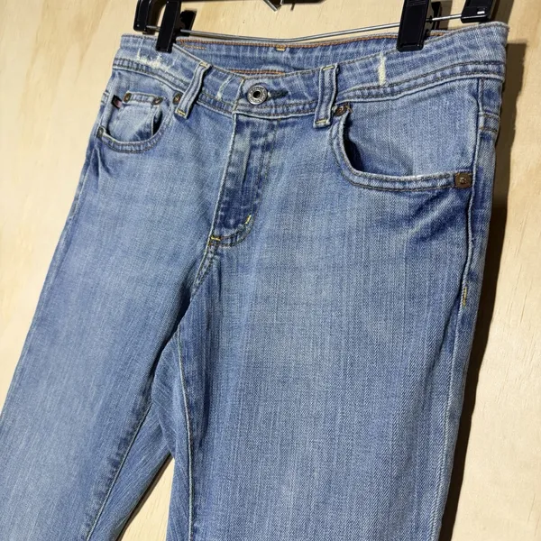 Vintage Ralph Lauren Stretch Kelly Bootcut Jeans Size 4‎ Light Wash Y2K - Image 2