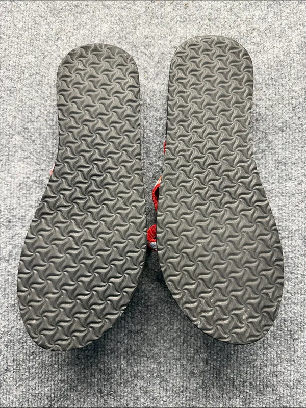 Teva Women's Black Sandals with Red and White Geometric Straps - Image 4