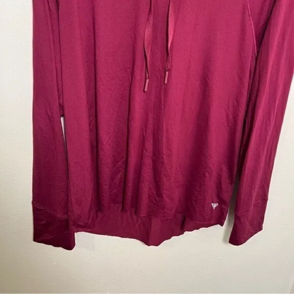 Yoga Smoga Women's Size Large Hoodie Hooded Sweatshirt Pink Berry Soft Stretch‎ - Image 4