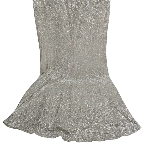 Dessy Collection Soho Metallic Flared Gown Rose Gold Size 10 R Style 3064‎ - Image 6
