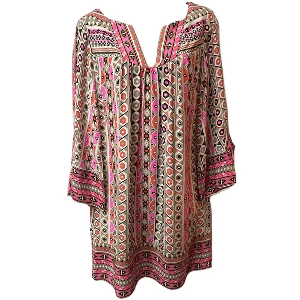 Alice & Trixie Geometric Silk Print Dress‎ Size Medium - Image 6