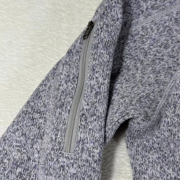 Patagonia Better Sweater 1/4 Zip Pullover Tailored Grey Womens L 25617 FA15 - Image 9