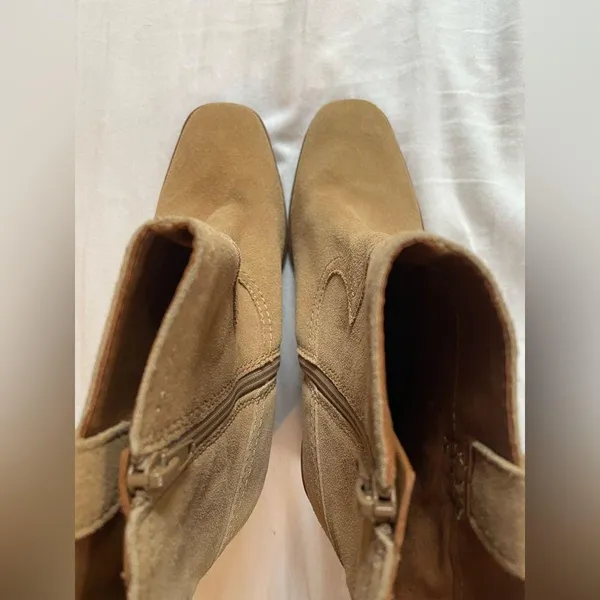 Suede Leather Sand Western Livie Bootie - Image 8
