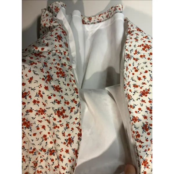 Mi Ami for Francesca‎s NWT Puff Sleeve Smocked Dress Ditzy Floral Size L - Image 5