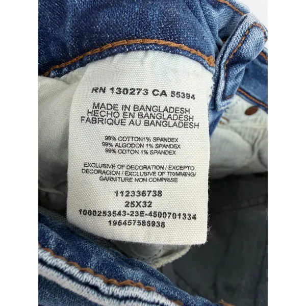 Wrangler High Rise Trouser Jeans Womens 25x32 Blue Medium Wash Excellent Flare - Image 8
