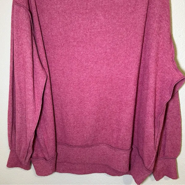 Free People Main Squeeze Hacci Oversized Long Sleeve Top Women’s Size Medium - Image 7
