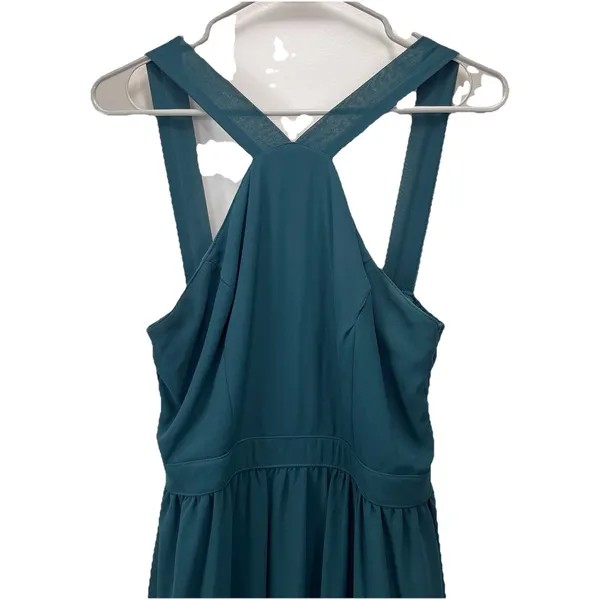 Lulus Air of Romance Forest Green Halter Gown Maxi‎ Dress Size LARGE - Image 6