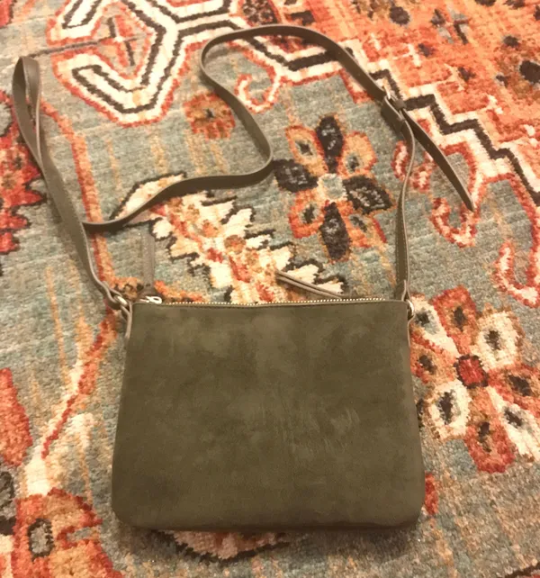 Green Suede Purse - Image 2