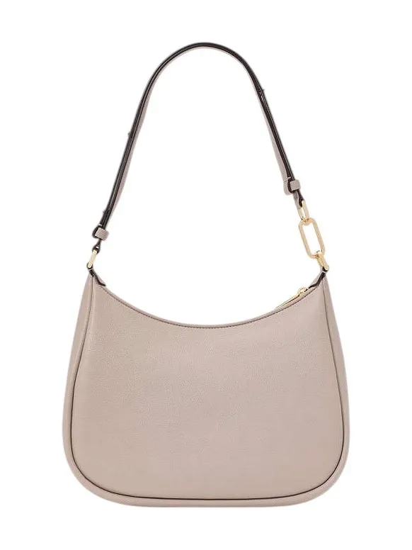 Kate Spade Neutral Beige Gray Woven Pebbled Leather Large Shoulder Bag - Kayla - Image 3