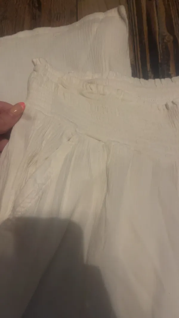 Aerie Wide-Leg Linen Pants Beach - Image 3