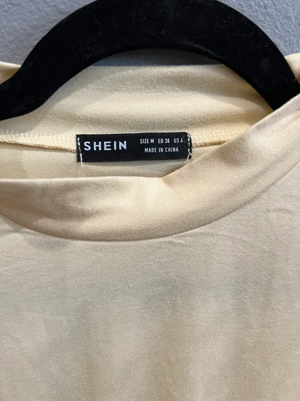 SheIn Yellow Crop Top - Image 3